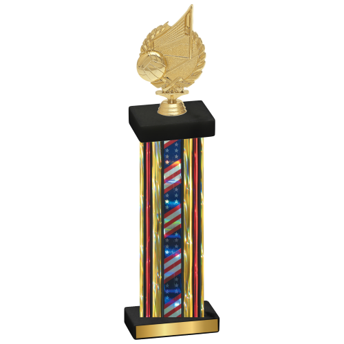 Single Flag USA Volleyball Trophy