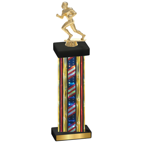 Single Flag USA Football Trophy