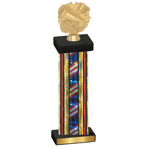 Single Flag USA Cheerleading Trophy