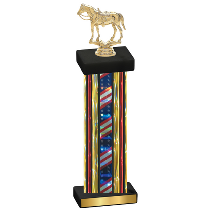 Single Flag USA Horses Trophy