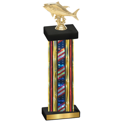 Single Flag USA Fishing Trophy