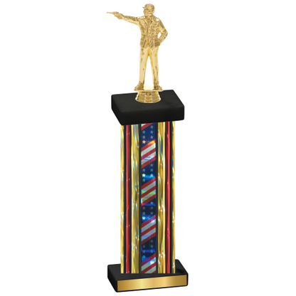 Single Flag USA Shooter Trophy