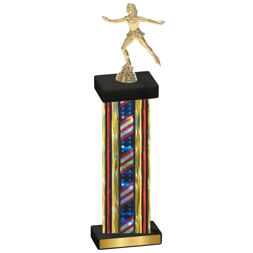 Single Flag USA Skater Trophy