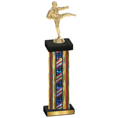 Single Flag USA Karate Trophy