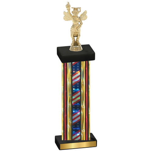 Single Flag USA Academics Trophy