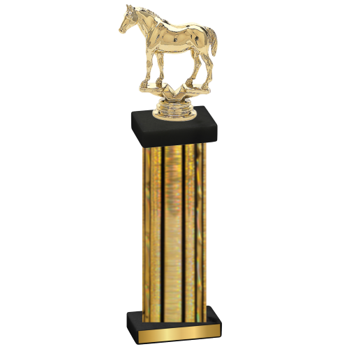 Single Gold Glacier Horses Trophy