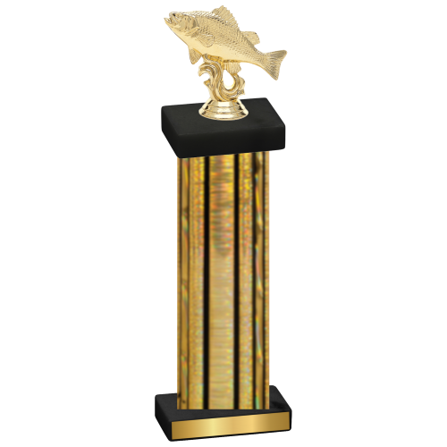 Single Gold Glacier Fishing Trophy