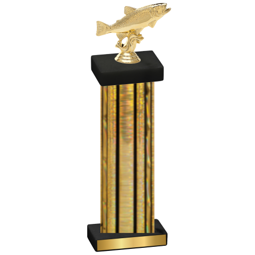 Single Gold Glacier Fishing Trophy