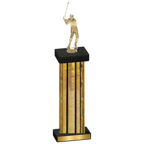 Single Gold Glacier Golf Trophy