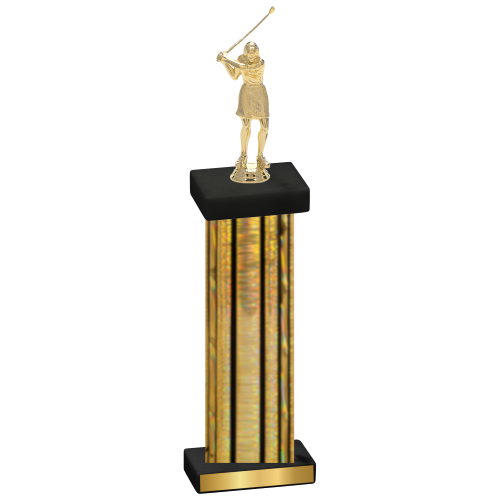 Single Gold Glacier Golf Trophy