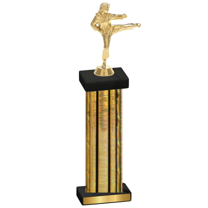 Single Gold Glacier Karate Trophy