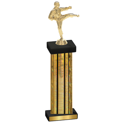 Single Gold Glacier Karate Trophy