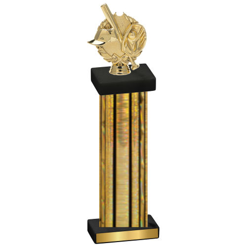 Single Gold Glacier Baseball Trophy