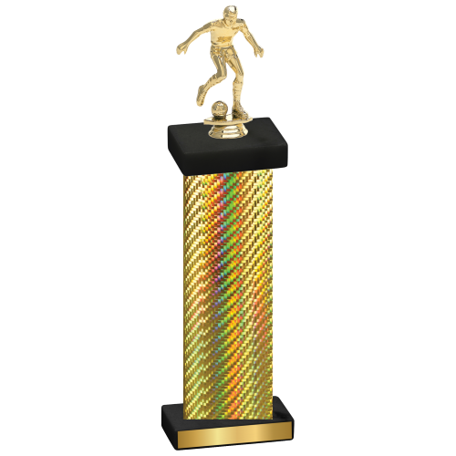 Single Gold Carbon Fiber Soccer Trophy