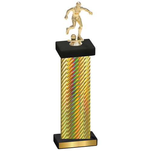 Single Gold Carbon Fiber Soccer Trophy