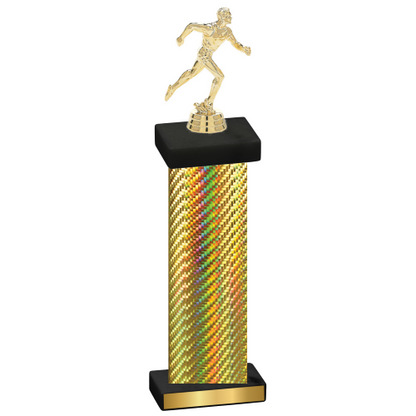 Single Gold Carbon Fiber Running Trophy