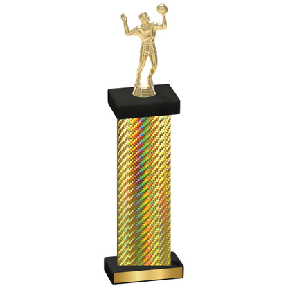 Single Gold Carbon Fiber Volleyball Trophy