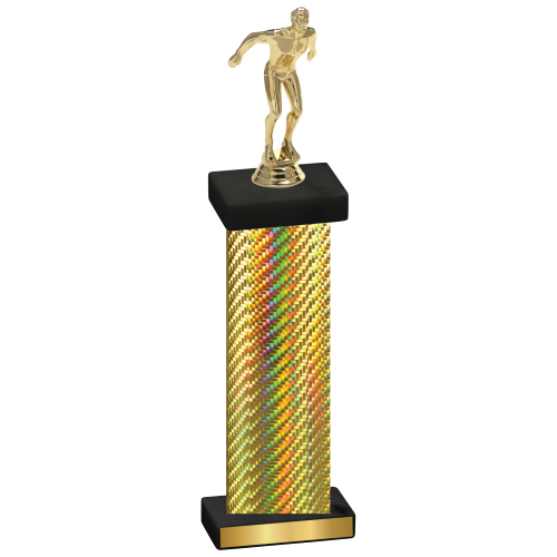 Single Gold Carbon Fiber Swimming Trophy