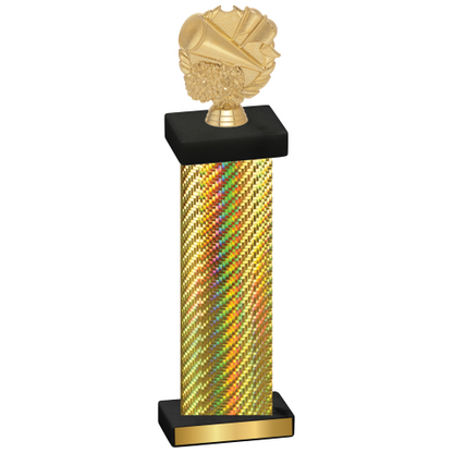 Single Gold Carbon Fiber Cheerleading Trophy