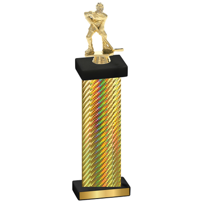 Single Gold Carbon Fiber Hockey Trophy