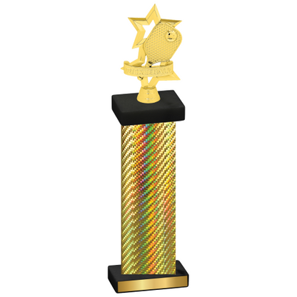 Single Gold Carbon Fiber Pickleball Trophy