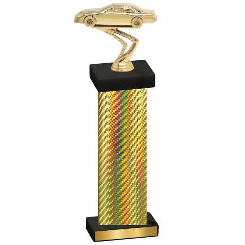 Single Gold Carbon Fiber Cars Trophy