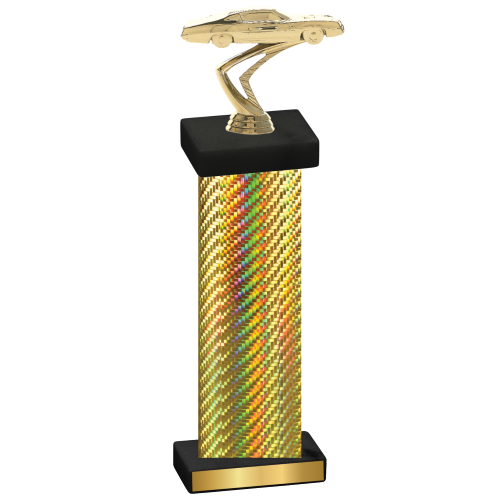 Single Gold Carbon Fiber Cars Trophy