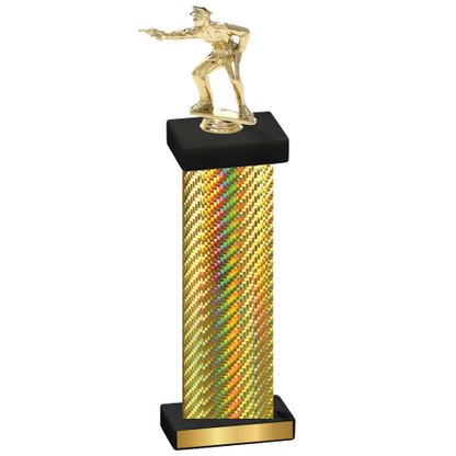 Single Gold Carbon Fiber Shooter Trophy