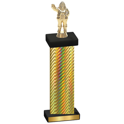 Single Gold Carbon Fiber Holiday Trophy