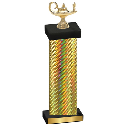 Single Gold Carbon Fiber Academics Trophy