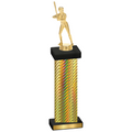 Single Gold Carbon Fiber Softball Trophy