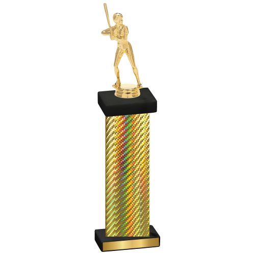 Single Gold Carbon Fiber Softball Trophy