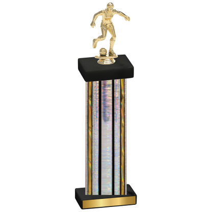 Single Silver Glacier Soccer Trophy