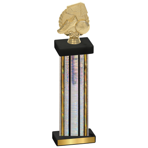 Single Silver Glacier Soccer Trophy