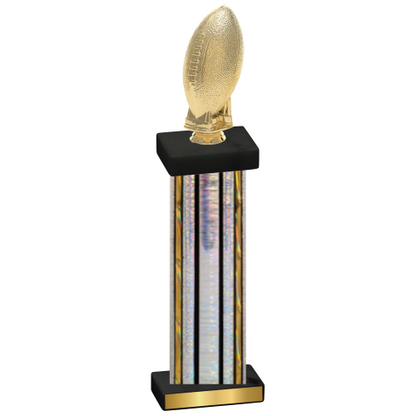 Single Silver Glacier Football Trophy