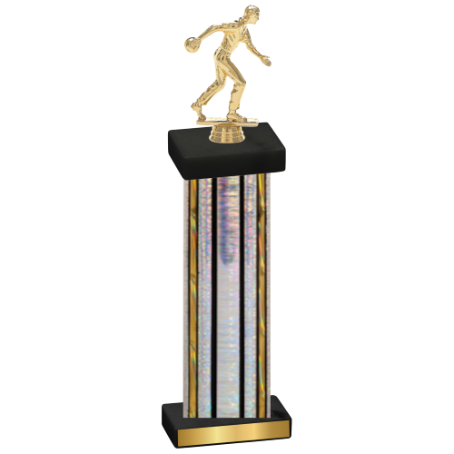 Single Silver Glacier Bowling Trophy