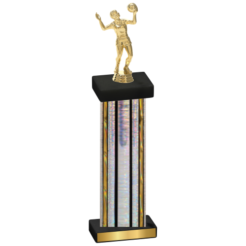 Single Silver Glacier Volleyball Trophy