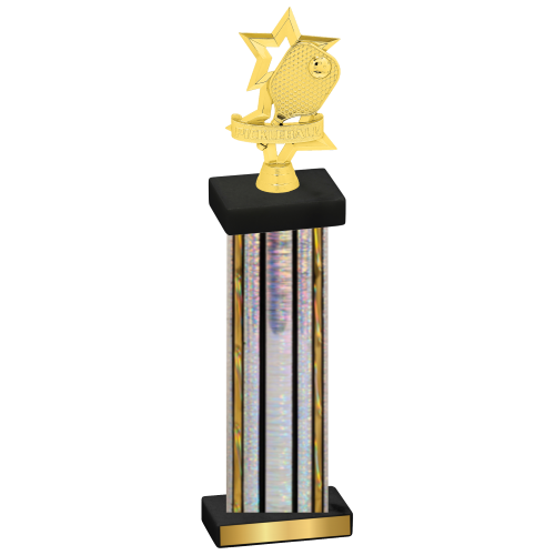 Single Silver Glacier Pickleball Trophy