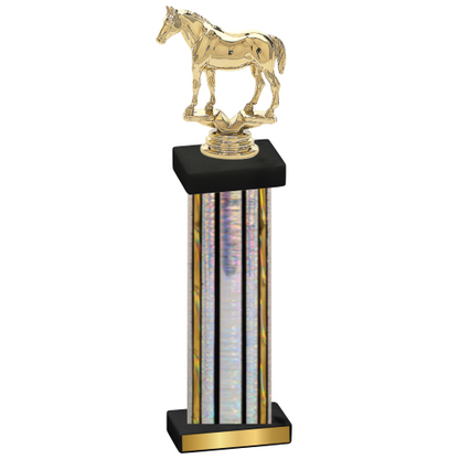 Single Silver Glacier Horses Trophy