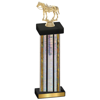 Single Silver Glacier Horses Trophy