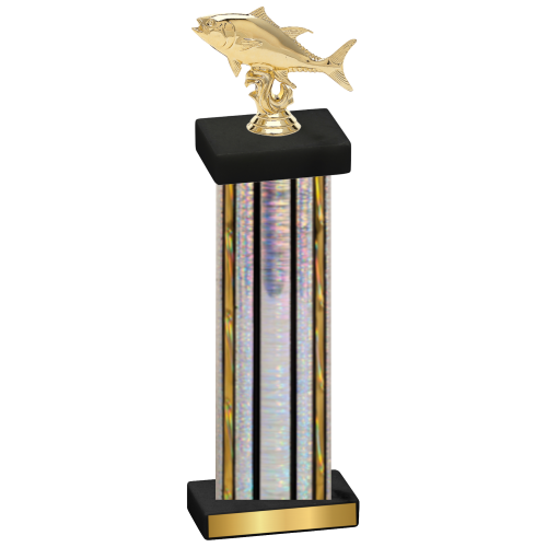 Single Silver Glacier Fishing Trophy