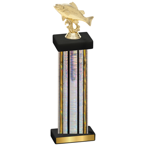 Single Silver Glacier Fishing Trophy