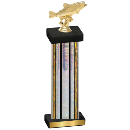 Single Silver Glacier Fishing Trophy