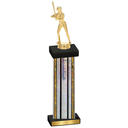 Single Silver Glacier Softball Trophy