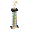 Single Silver Carbon Fiber Running Trophy