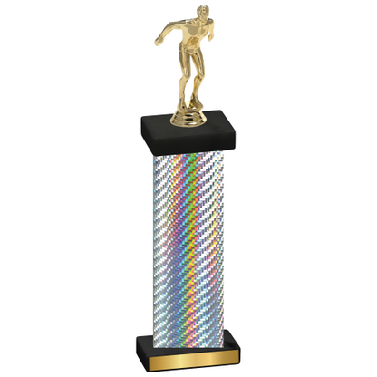 Single Silver Carbon Fiber Swimming Trophy