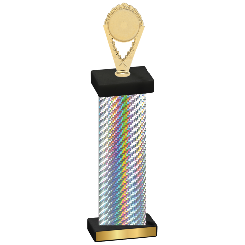 Single Silver Carbon Fiber Insert Trophy