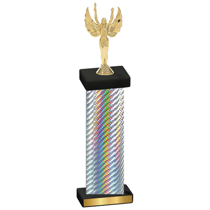 Single Silver Carbon Fiber Victory Trophy