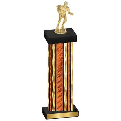 Single Orange Glacier Rugby Trophy