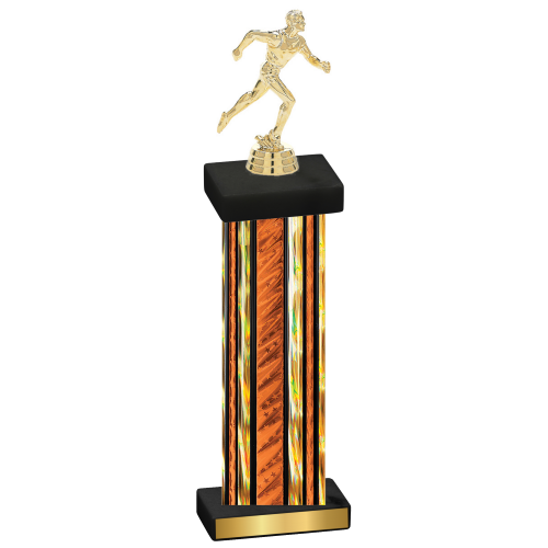 Single Orange Glacier Running Trophy